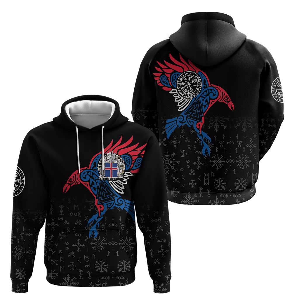 Iceland Viking Culture Hoodie Norse Mythology Raven Tattoo LT17