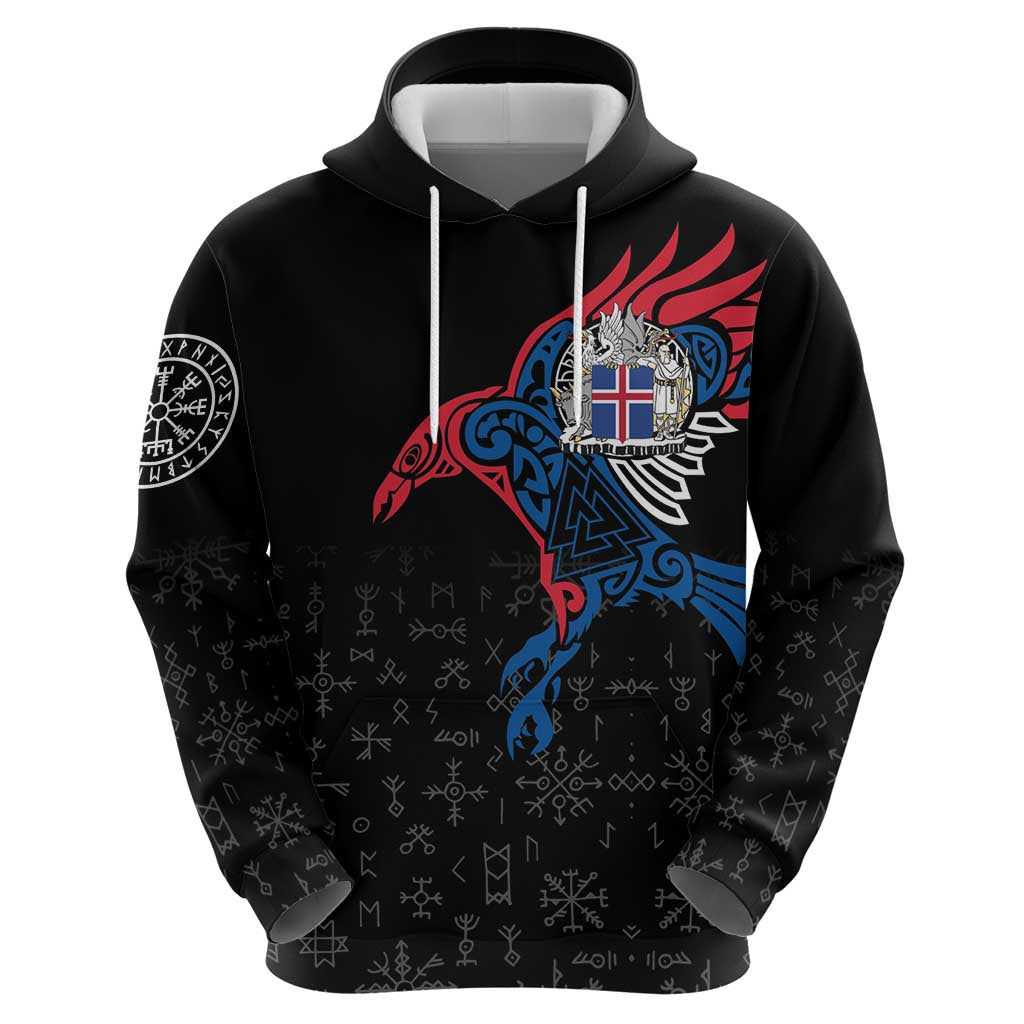 Iceland Viking Culture Hoodie Norse Mythology Raven Tattoo LT17