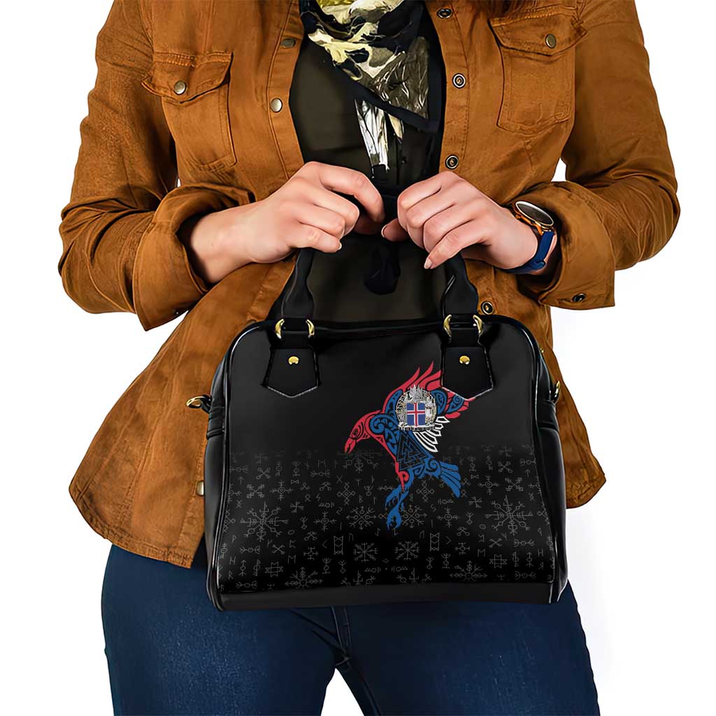 Iceland Viking Culture Shoulder Handbag Norse Mythology Raven Tattoo LT17