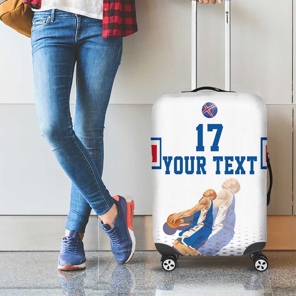 Iceland Basketball Custom Luggage Cover White Style LT17