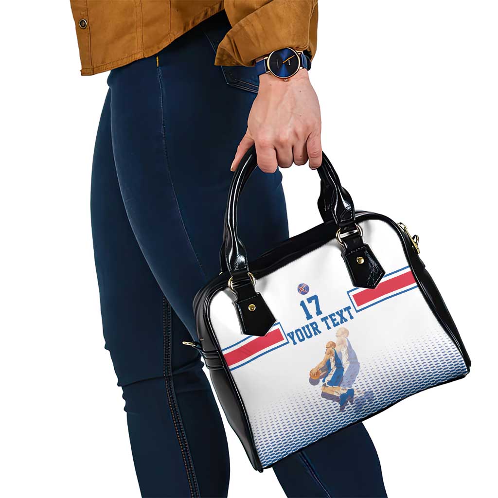 Iceland Basketball Custom Shoulder Handbag White Style LT17