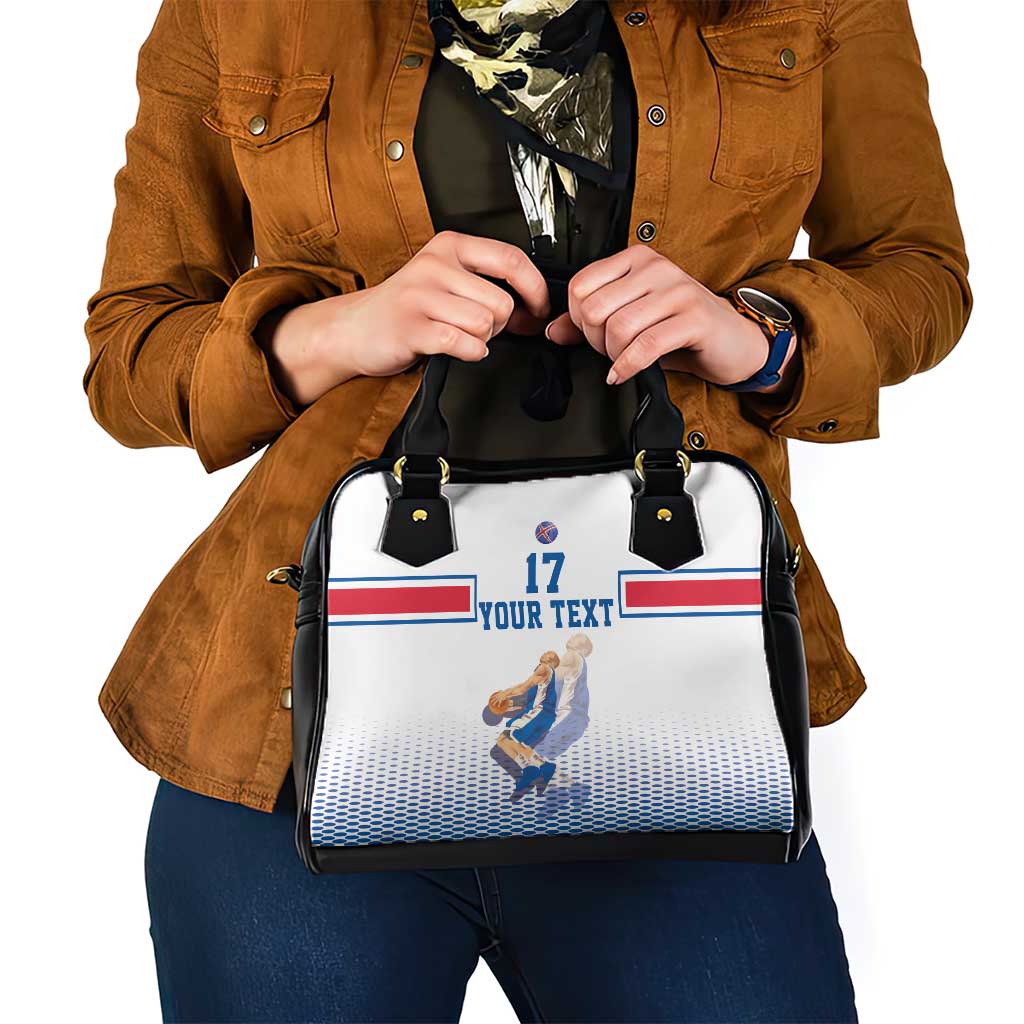 Iceland Basketball Custom Shoulder Handbag White Style LT17