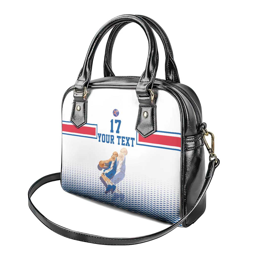 Iceland Basketball Custom Shoulder Handbag White Style LT17
