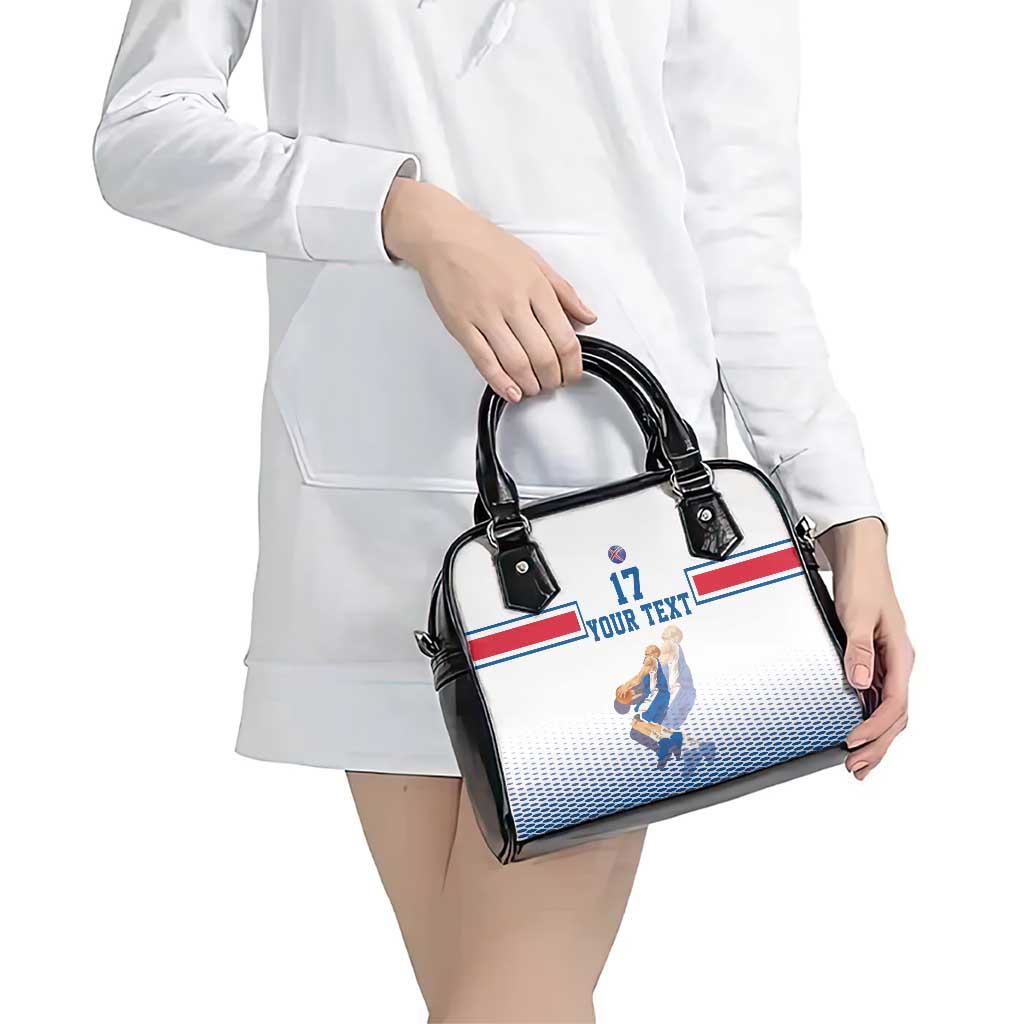 Iceland Basketball Custom Shoulder Handbag White Style LT17