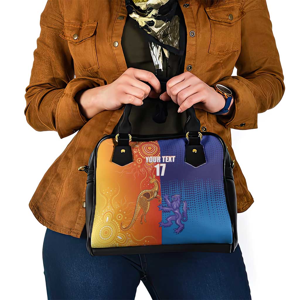 Custom Scotland and Australia Rugby Shoulder Handbag Wallabies Thistle Together LT17