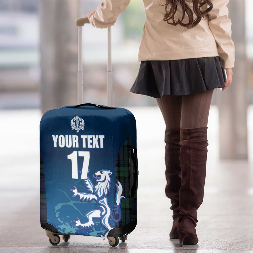 Custom Scotland Rugby Luggage Cover Go Scottish Thistle LT17
