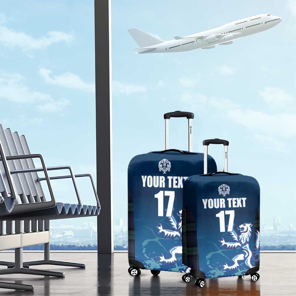 Custom Scotland Rugby Luggage Cover Go Scottish Thistle LT17