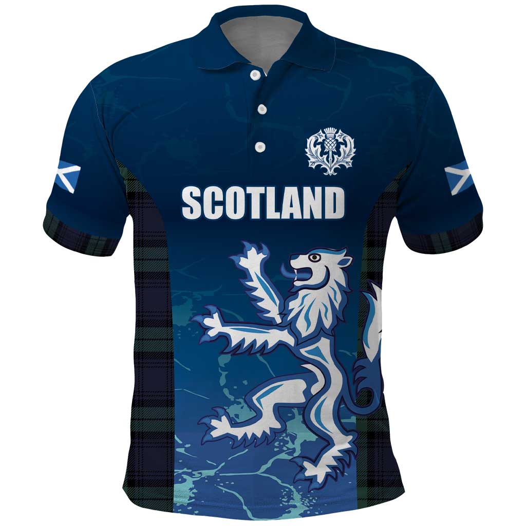 Custom Scotland Rugby Polo Shirt Go Scottish Thistle LT17