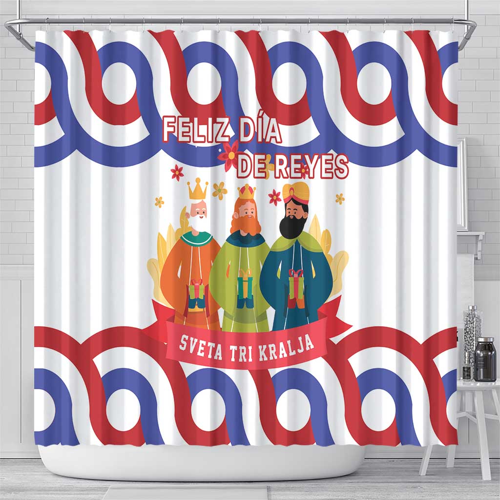 Croatia Epiphany Shower Curtain Bogojavljenje - Sveta Tri Kralja LT17