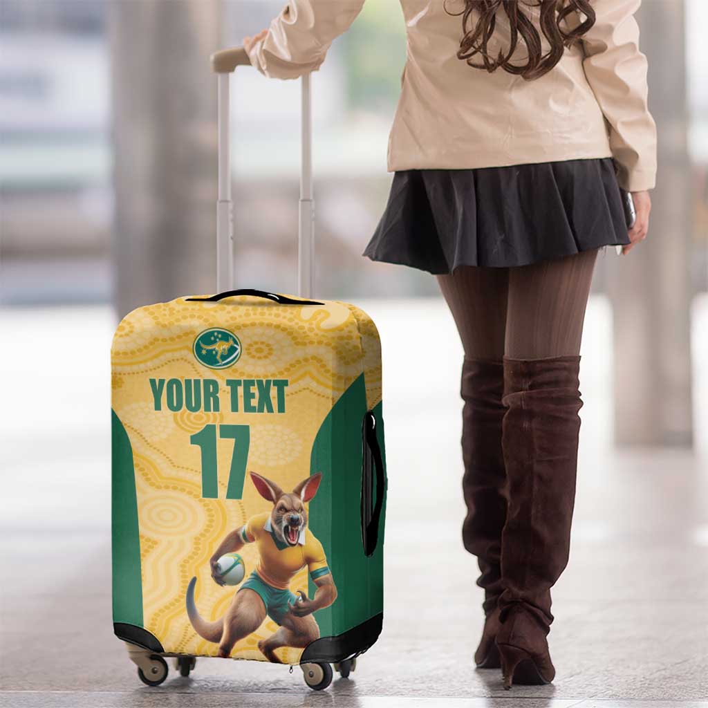 Custom Australia Rugby Luggage Cover Kangaroo Mascot LT17