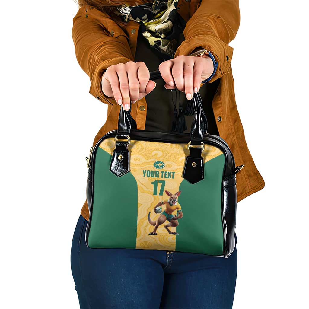 Custom Australia Rugby Shoulder Handbag Kangaroo Mascot LT17