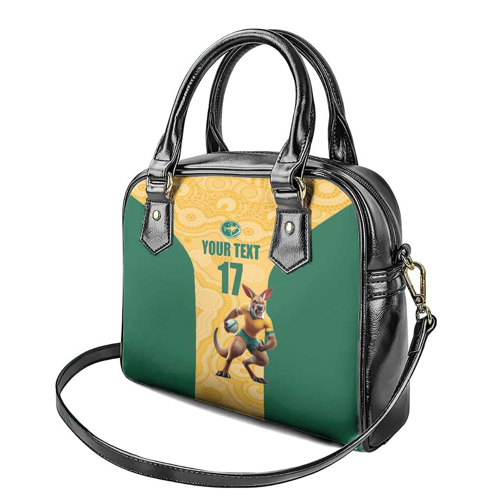 Custom Australia Rugby Shoulder Handbag Kangaroo Mascot LT17