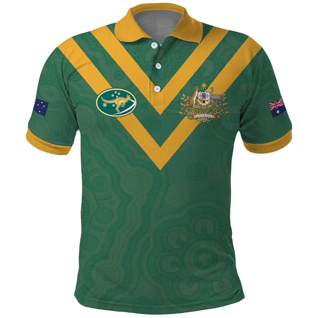 Custom Australia Rugby Polo Shirt Sporty Style LT17