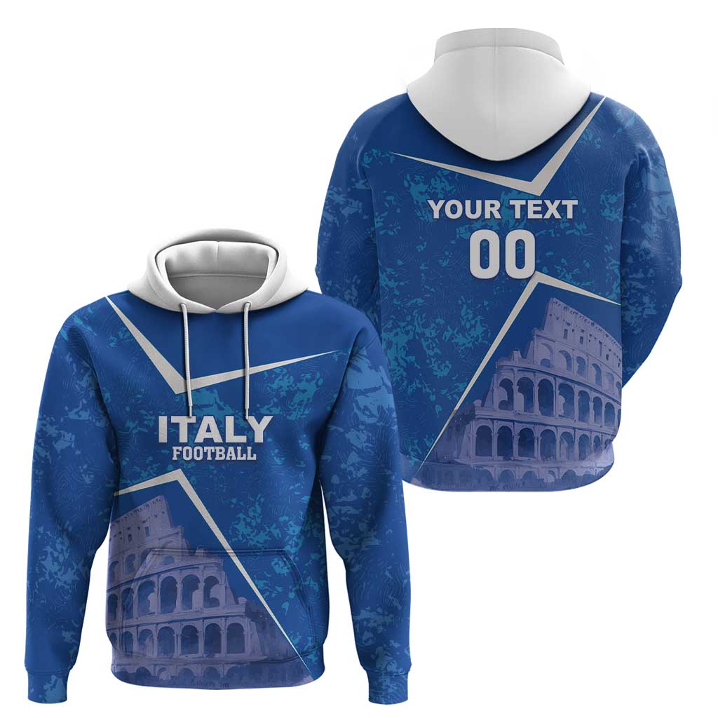 Custom Italy Football Hoodie With Colosseum LT18