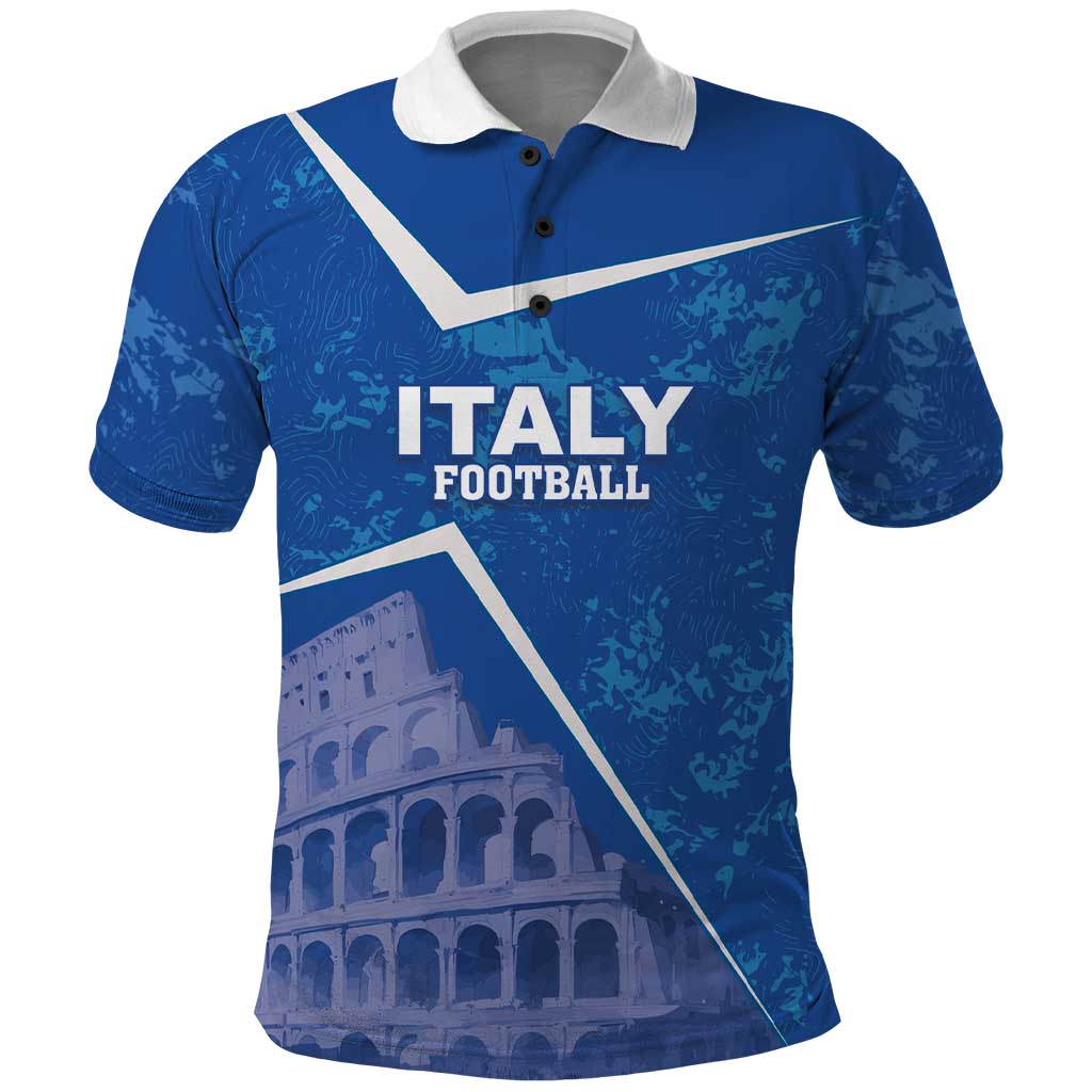 Custom Italy Football Polo Shirt With Colosseum LT18