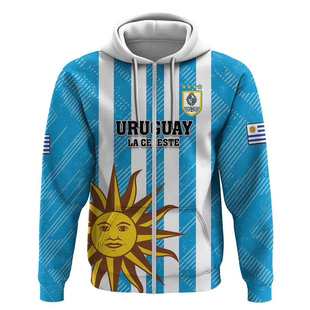 Custom Uruguay Football Hoodie Sol De May LT18