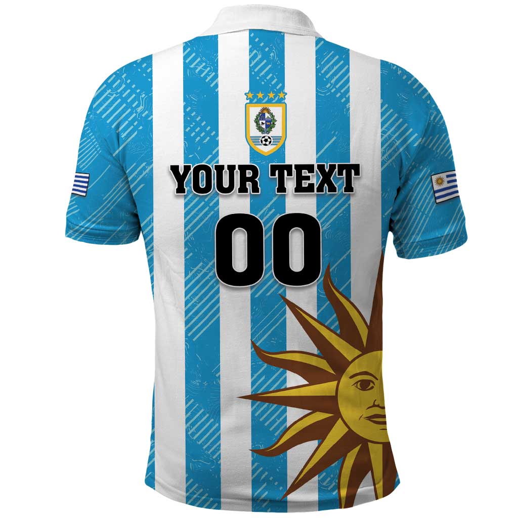 Custom Uruguay Football Polo Shirt Sol De May LT18