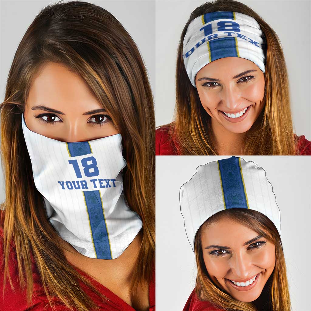 Custom Finland Football Neck Gaiter Suomi Champion Sami Pattern LT18