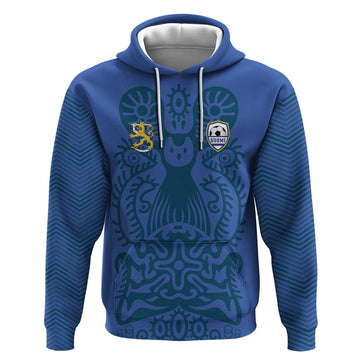 Custom Finland Football Champion Hoodie Sami Pattern LT18