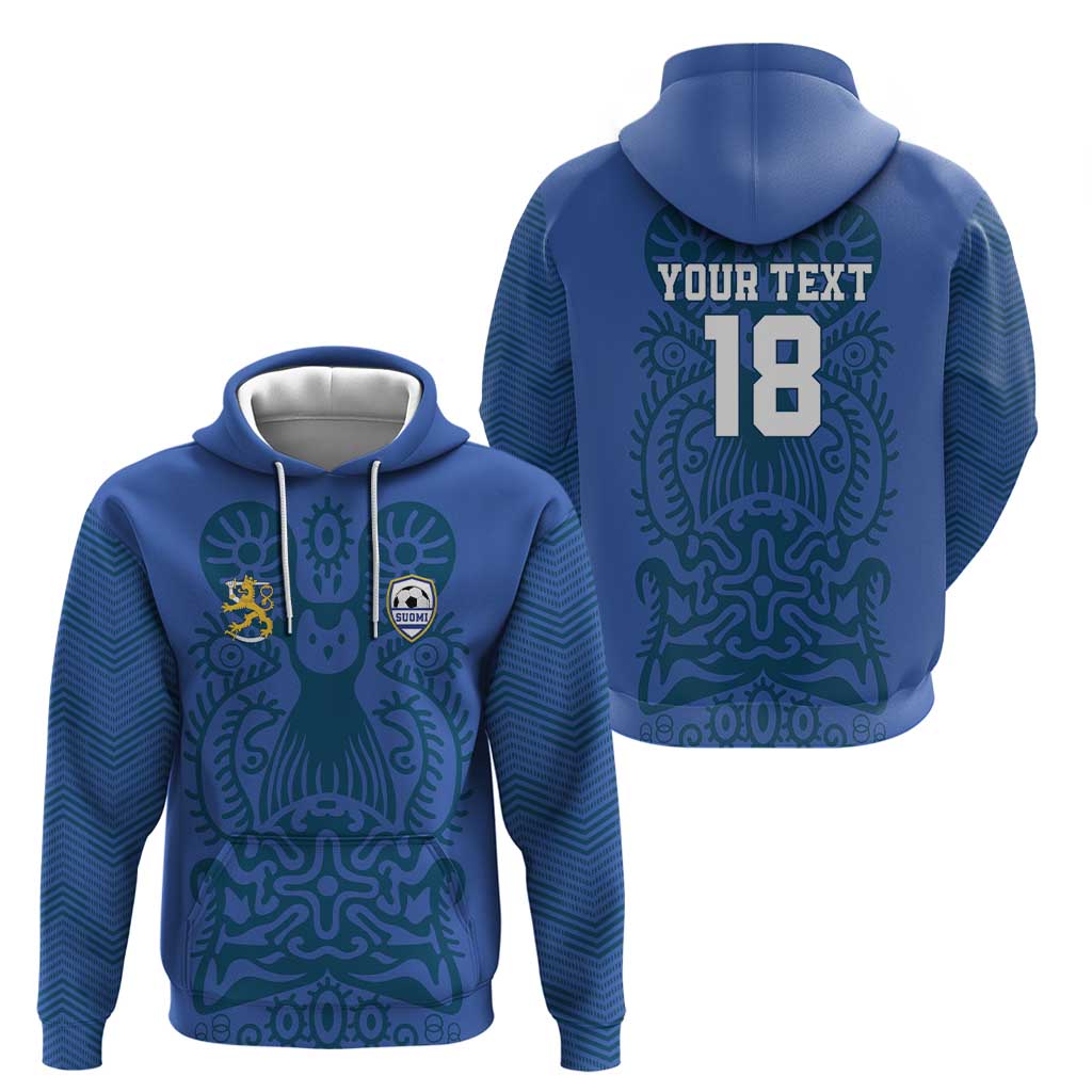 Custom Finland Football Champion Hoodie Sami Pattern LT18