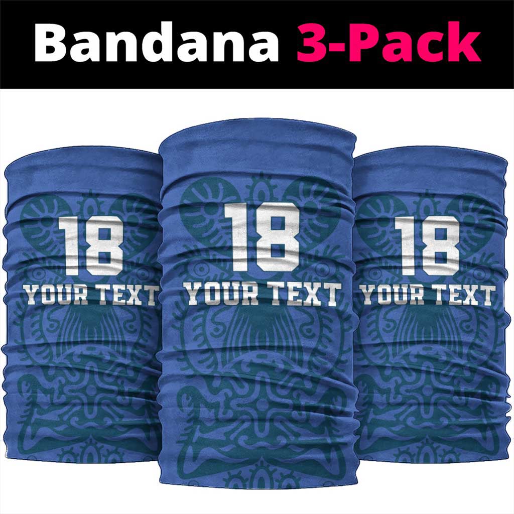 Custom Finland Football Champion Neck Gaiter Sami Pattern LT18