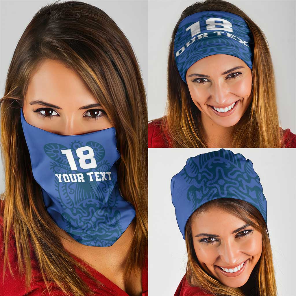 Custom Finland Football Champion Neck Gaiter Sami Pattern LT18