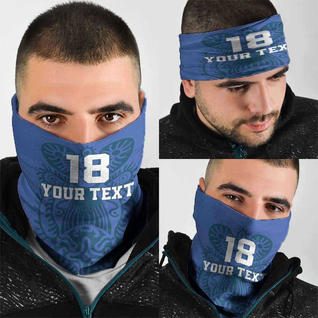 Custom Finland Football Champion Neck Gaiter Sami Pattern LT18