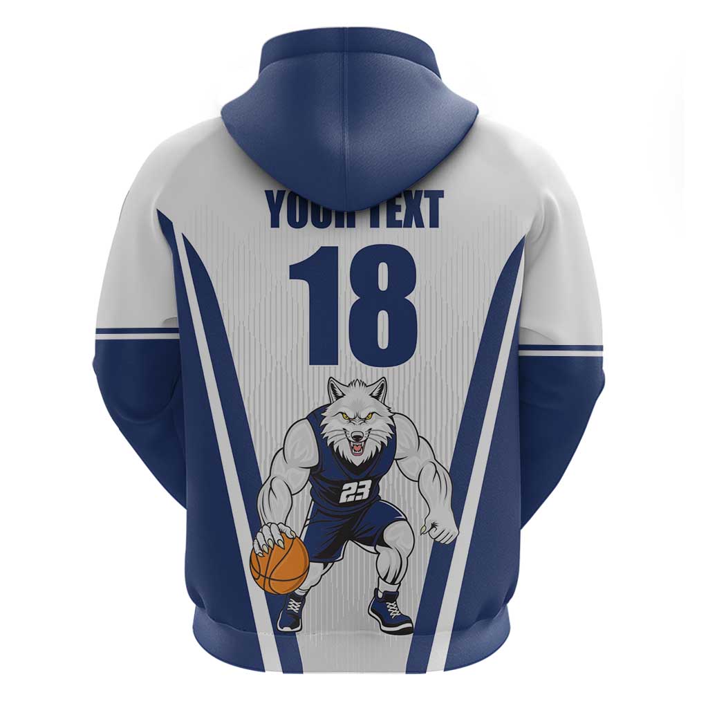Finland Basketball Custom Hoodie Wolf Mascot Dynamic Style LT18