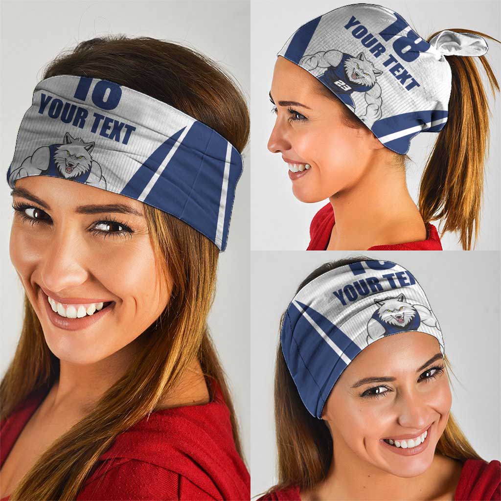 Finland Basketball Custom Neck Gaiter Wolf Mascot Dynamic Style LT18