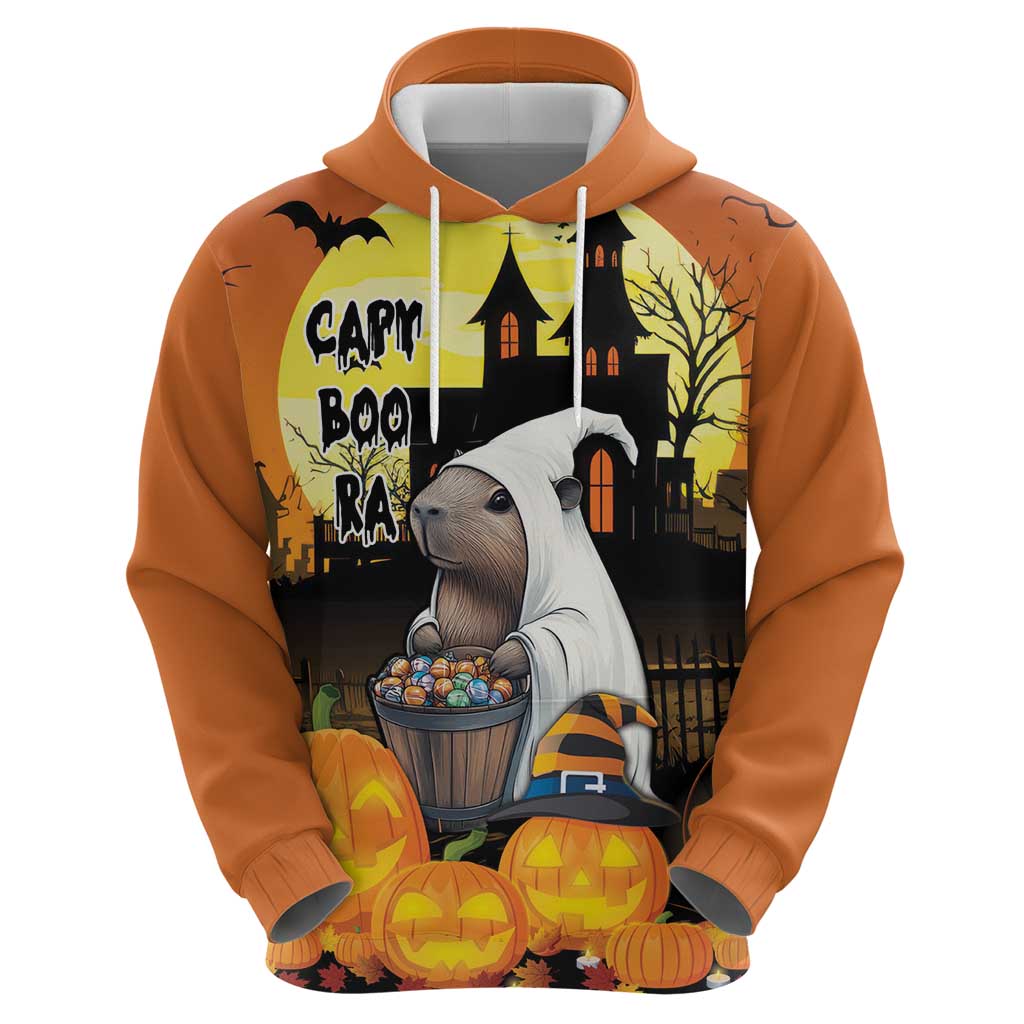 Capy-Boo-Ra Halloween Hoodie Haunted House And Pumpkin Spooky LT18