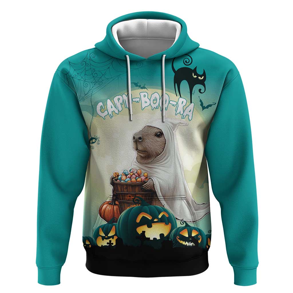 Capy-Boo-Ra Halloween Hoodie Spooky Halloween Night With Pumpkins LT18