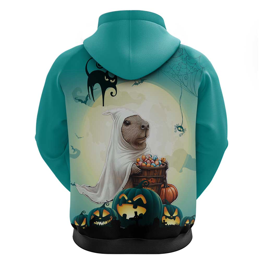 Capy-Boo-Ra Halloween Hoodie Spooky Halloween Night With Pumpkins LT18