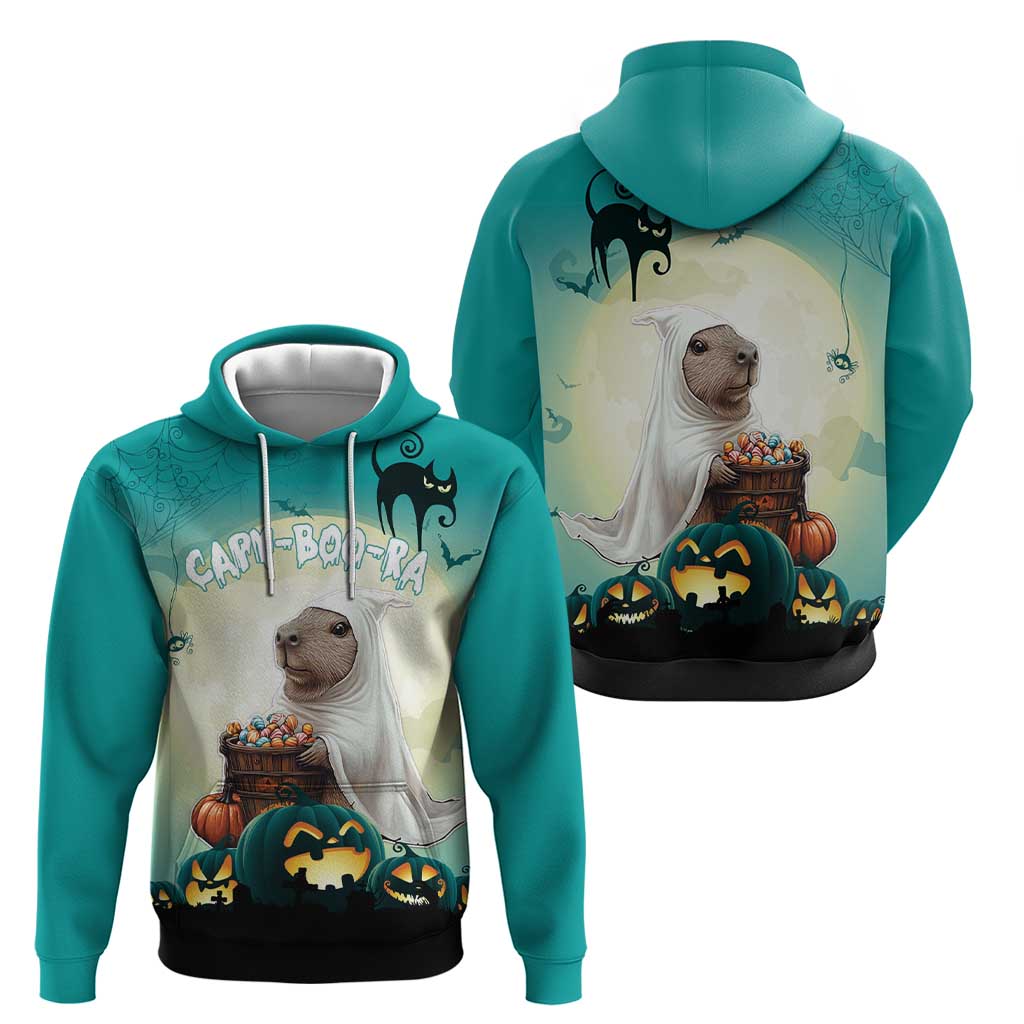 Capy-Boo-Ra Halloween Hoodie Spooky Halloween Night With Pumpkins LT18