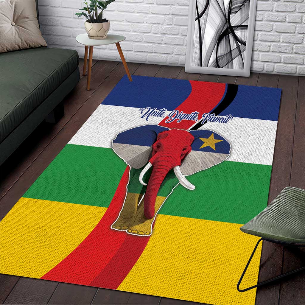 Central African Republic Republic Day 1958 Area Rug Zo Kwe Zo - Flag Style LT18