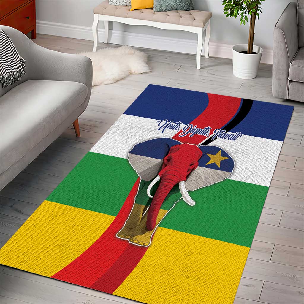 Central African Republic Republic Day 1958 Area Rug Zo Kwe Zo - Flag Style LT18