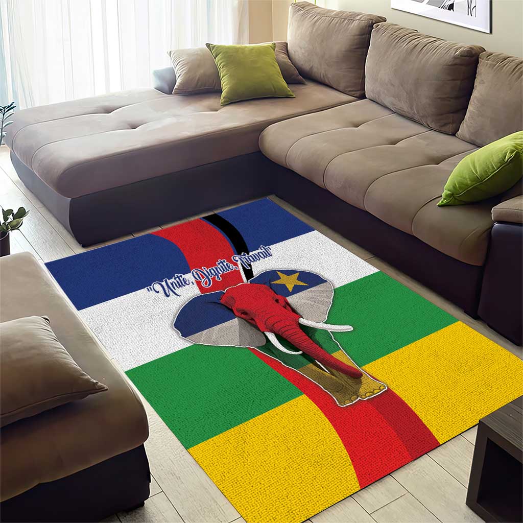 Central African Republic Republic Day 1958 Area Rug Zo Kwe Zo - Flag Style LT18