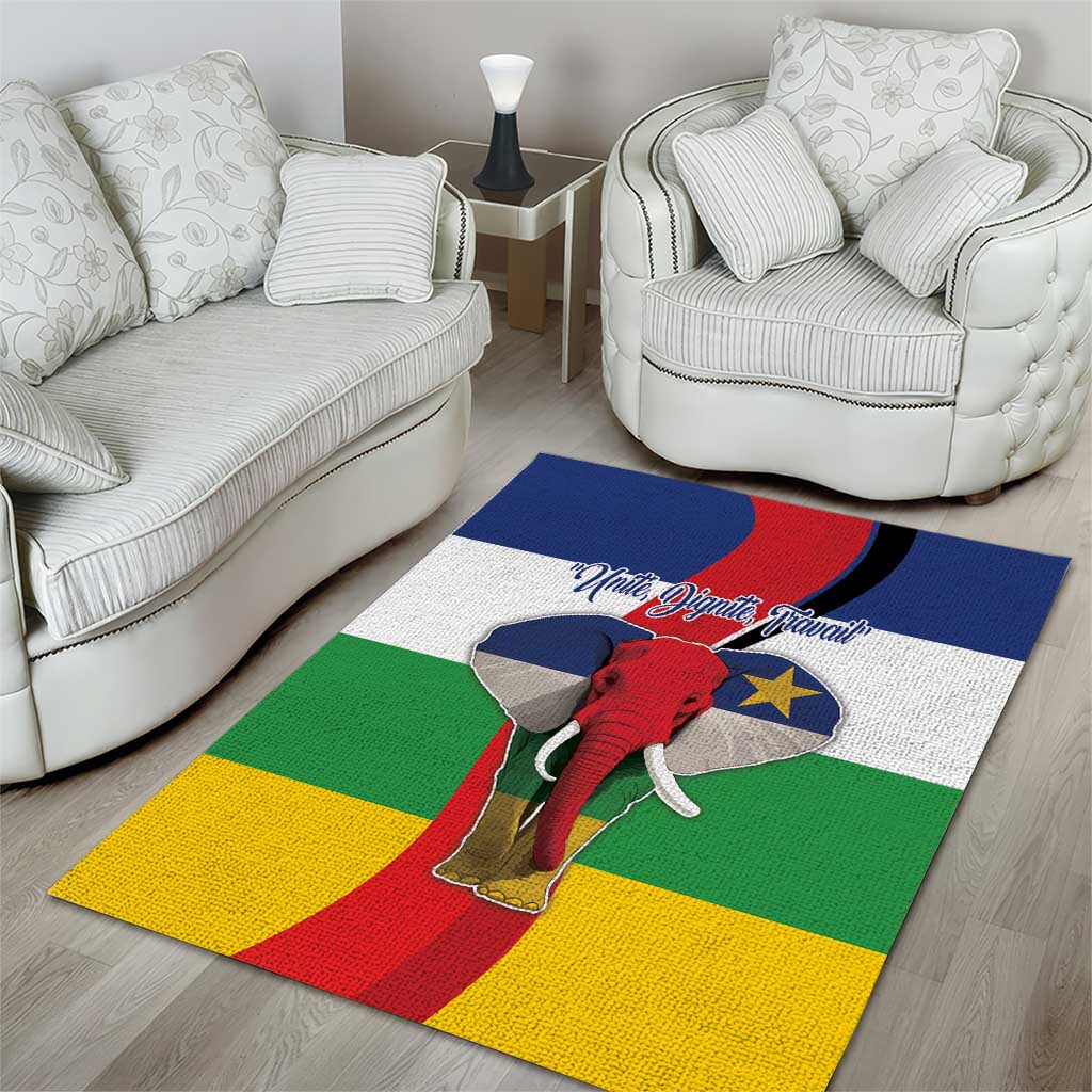 Central African Republic Republic Day 1958 Area Rug Zo Kwe Zo - Flag Style LT18