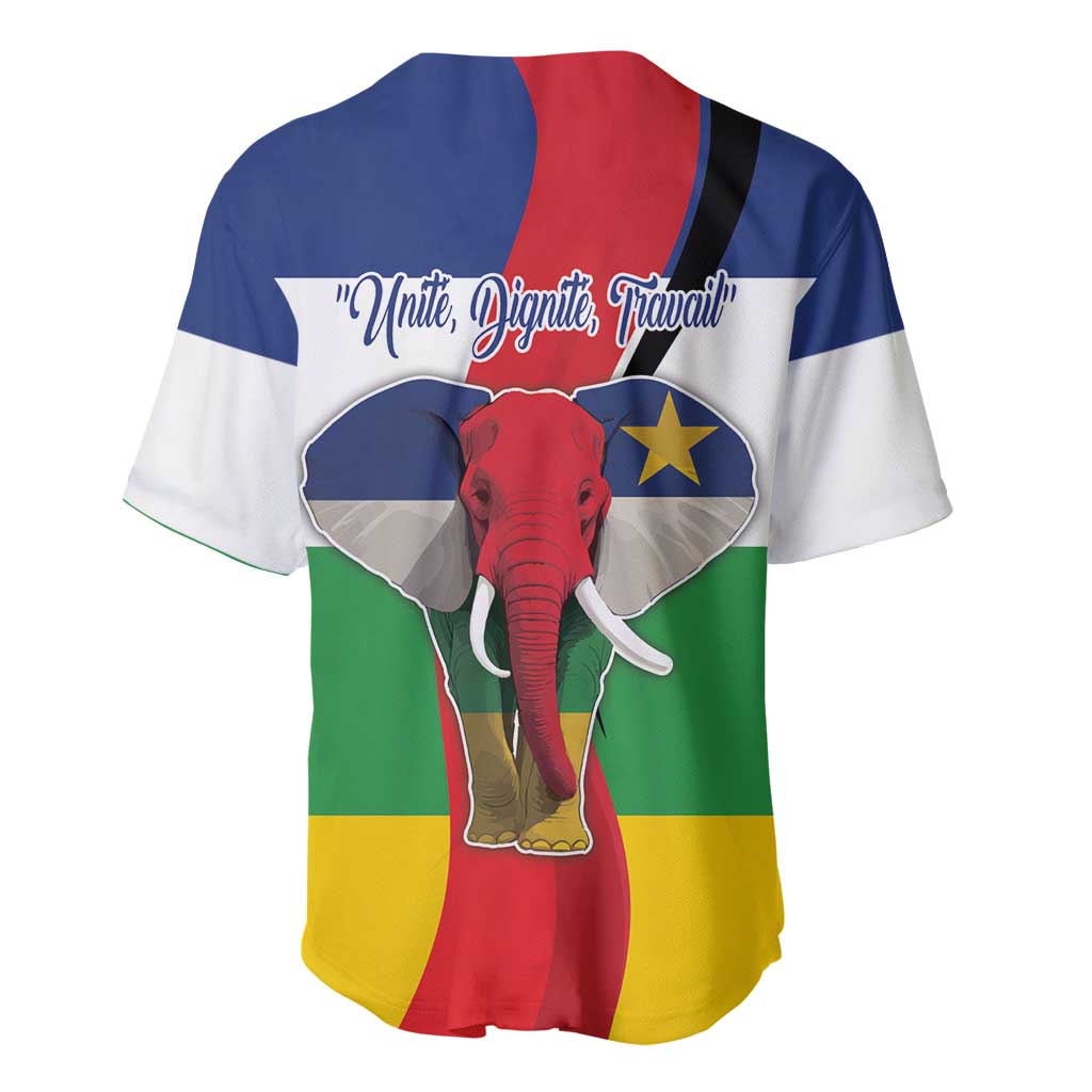 Central African Republic Republic Day 1958 Baseball Jersey Zo Kwe Zo - Flag Style LT18