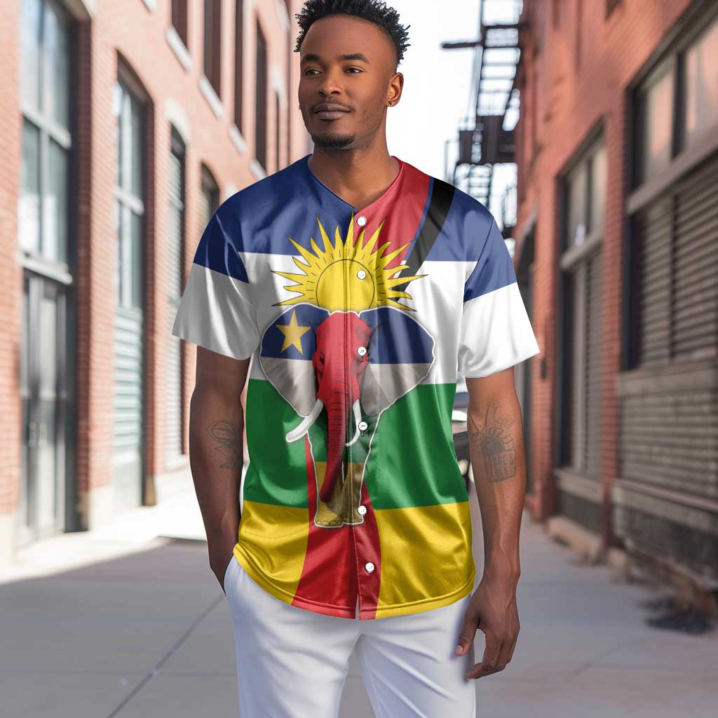 Central African Republic Republic Day 1958 Baseball Jersey Zo Kwe Zo - Flag Style LT18