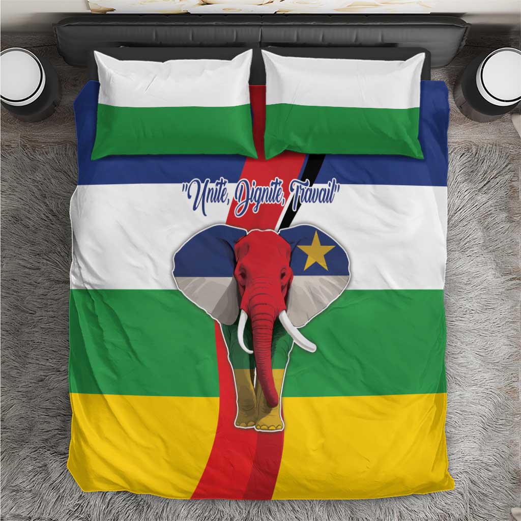 Central African Republic Republic Day 1958 Bedding Set Zo Kwe Zo - Flag Style LT18