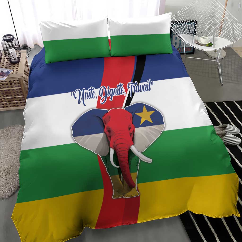 Central African Republic Republic Day 1958 Bedding Set Zo Kwe Zo - Flag Style LT18