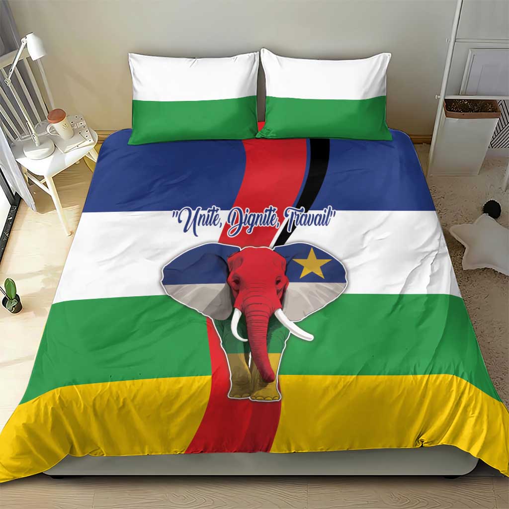 Central African Republic Republic Day 1958 Bedding Set Zo Kwe Zo - Flag Style LT18