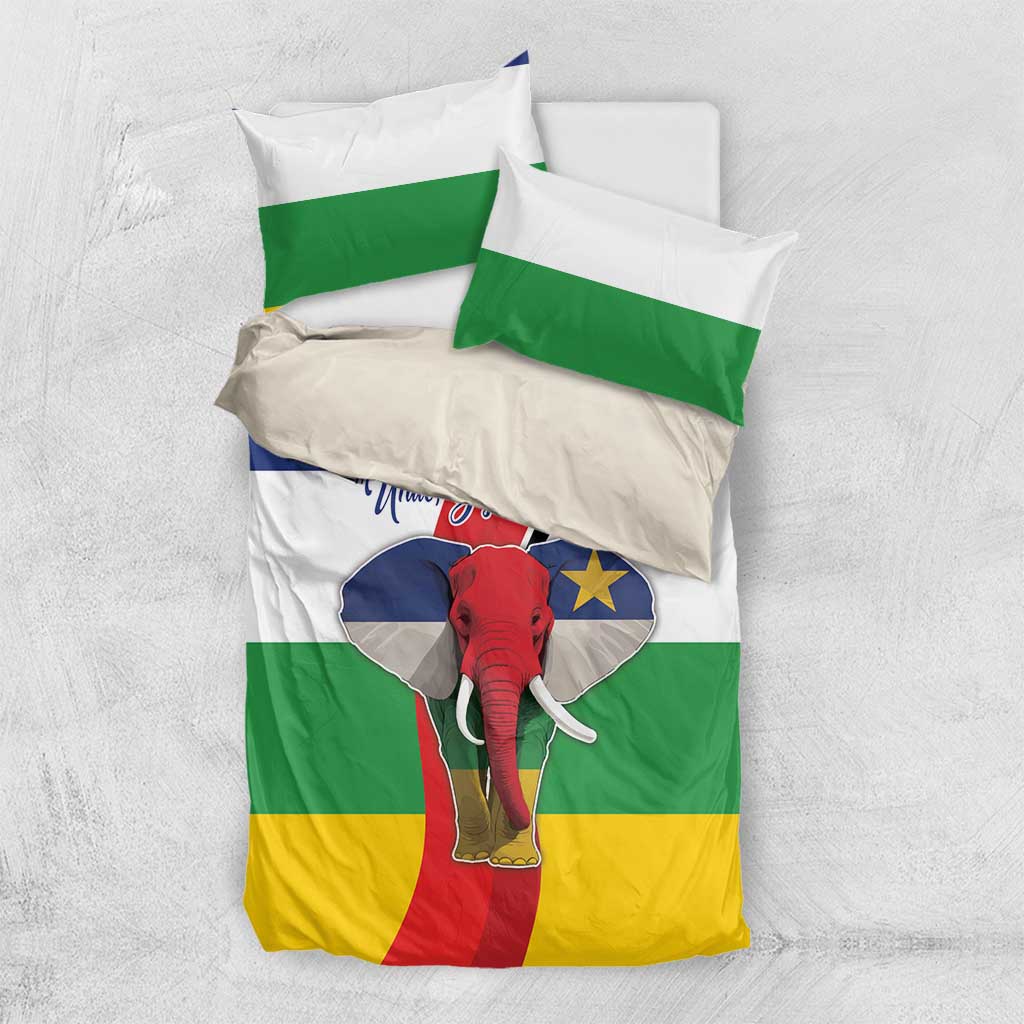 Central African Republic Republic Day 1958 Bedding Set Zo Kwe Zo - Flag Style LT18