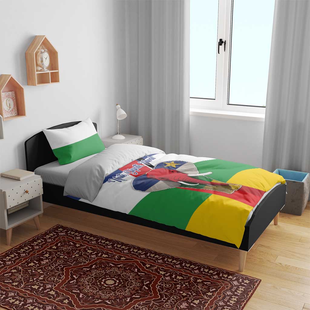 Central African Republic Republic Day 1958 Bedding Set Zo Kwe Zo - Flag Style LT18
