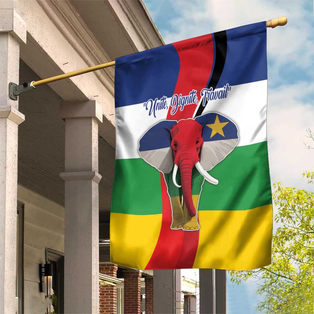 Central African Republic Republic Day 1958 Garden Flag Zo Kwe Zo - Flag Style LT18