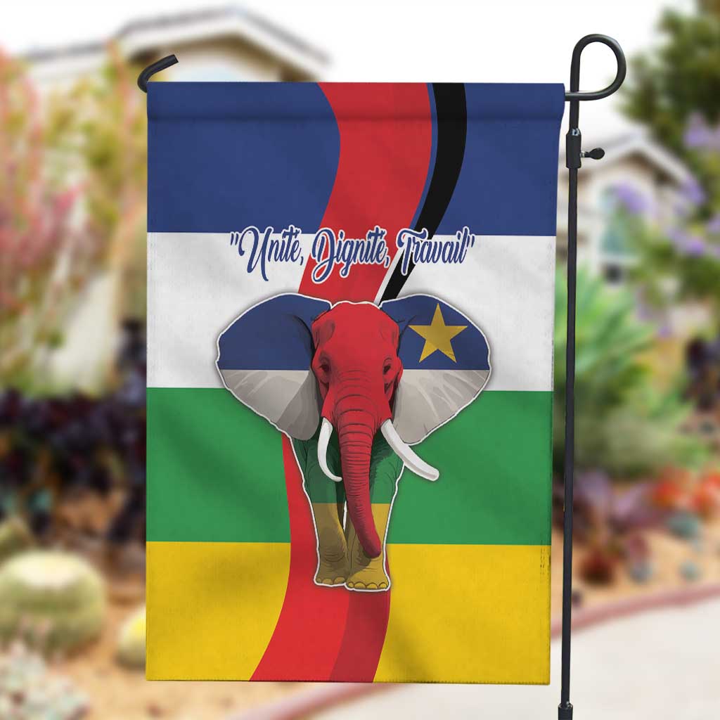 Central African Republic Republic Day 1958 Garden Flag Zo Kwe Zo - Flag Style LT18