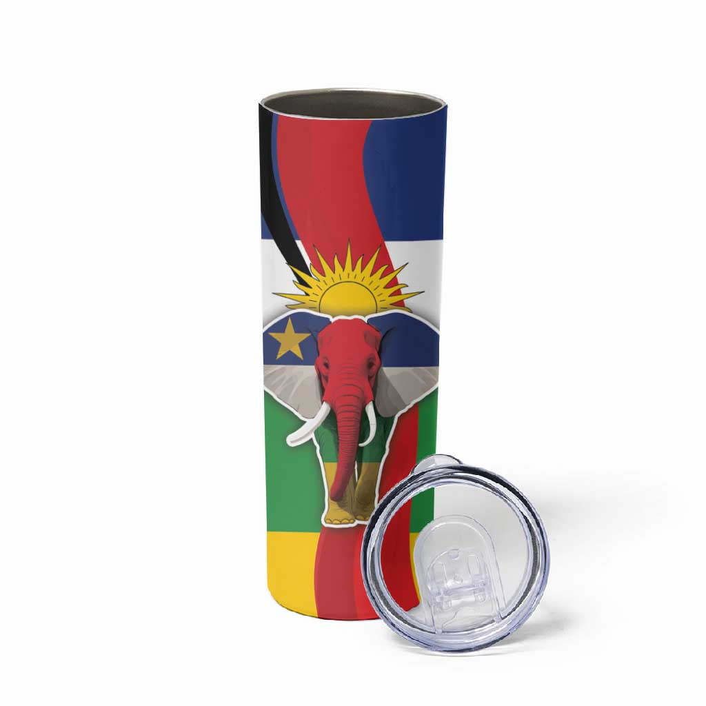 Central African Republic Republic Day 1958 Skinny Tumbler Zo Kwe Zo - Flag Style LT18