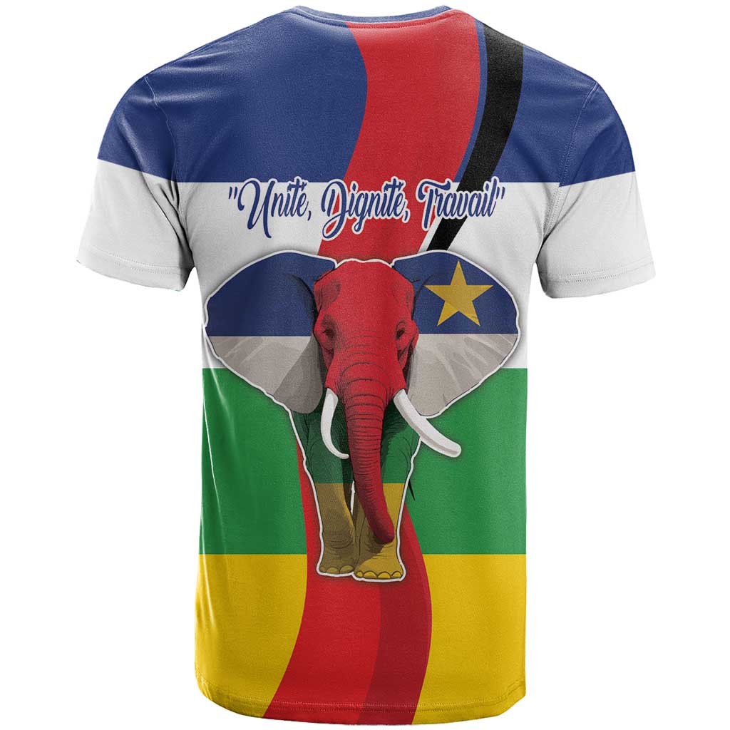 Central African Republic Republic Day 1958 T shirt Zo Kwe Zo - Flag Style LT18