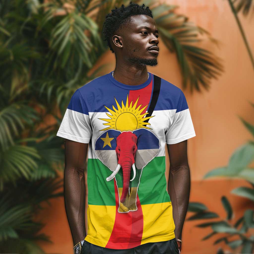 Central African Republic Republic Day 1958 T shirt Zo Kwe Zo - Flag Style LT18