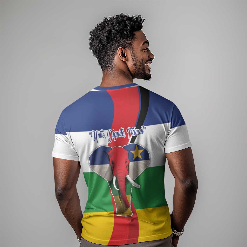 Central African Republic Republic Day 1958 T shirt Zo Kwe Zo - Flag Style LT18